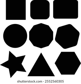Ilustração da forma com plano de fundo branco