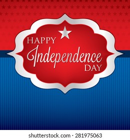 Shape Independence Day card in vector format.