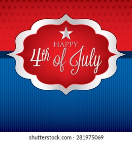 Shape Independence Day card in vector format.