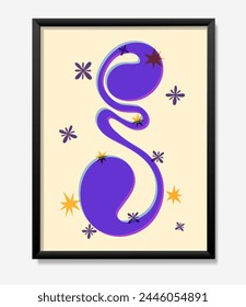 Shape letter I abstract geometric alphabet and Y2K grids. Brutal modern shape oval spiral letter and other primitive elements. Swiss design aesthetics.