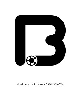 Shape Letter B Soccer Ball Effect Stock Vector (Royalty Free ...