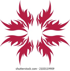 shape like flowers neatly arranged without being scattered.