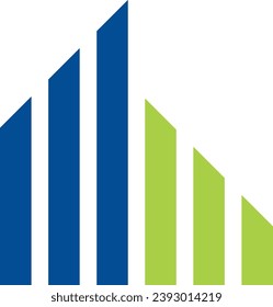 shape line colored business finance company logo
