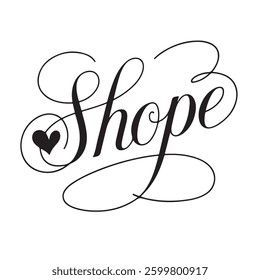 Shape love typography t-shirt design