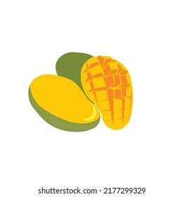 The shape of the mango fruit is generally slightly oval, resembling the shape of a kidney or nut. However, some species are also spherical.