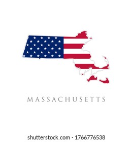 Mapa Estatal De Usa Forma Del Mapa Estatal De Massachusetts: Vector De Stock (Libre De  Regalías) 1766776538 | Shutterstock