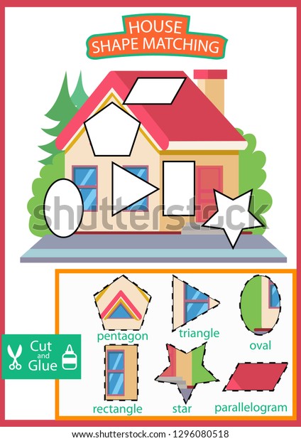 Shape Matching Game Learn Shapes Find Stock Vector (Royalty Free ...