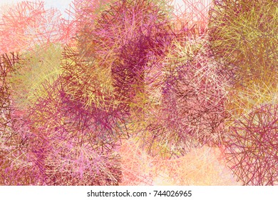 Shape of messy random line circles, abstract geometric background pattern. Vector illustration graphic.