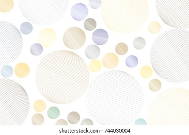 Shape of messy random line circles, abstract geometric background pattern. Vector illustration graphic.