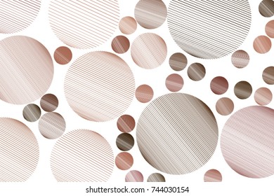 Shape of messy random line circles, abstract geometric background pattern. Vector illustration graphic.