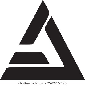 A shape minimal logo design for business