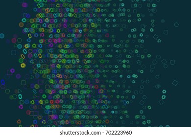 Shape of mixed, abstract background pattern. Vector illustration graphic.