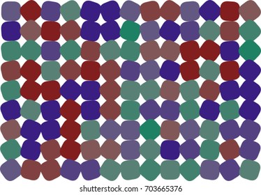 Shape of mixed, abstract background pattern. Style of mosaic or tile. Vector illustration graphic.