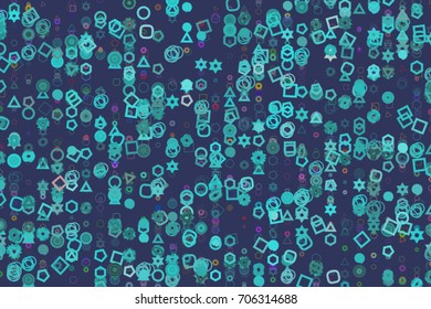 Shape of mixed, abstract background pattern. Vector illustration graphic.