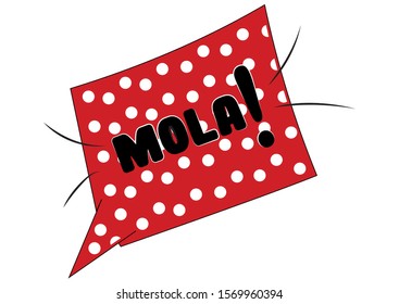 Shape. Mola. Red Comic Shape