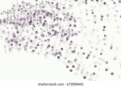 Shape of motion, particle or random, abstract background pattern. Vector illustration graphic.