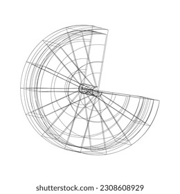 dibujo de línea de objeto de forma con fondo blanco 