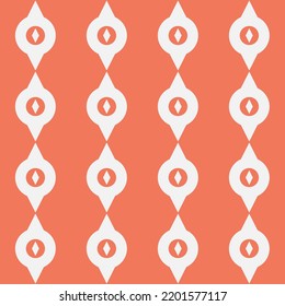 Gestaltorange, abstrakte Kunst, elegantes Textildesign und Dekoration