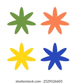 Diseño del ornamento de la forma con el color amarillo, azul, naranja, verde del Vector