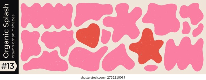 Forma doodle ovalado con blob marco orgánico y rectángulo cuadro de texto. Amoeba ondulado curvy con la nube del corazón abstracta y la onda dibujada irregular. Forma del fondo de la mano con la gota del Anuncio de la línea y geométrica