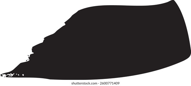 Shape of paint smear vector on transparent background