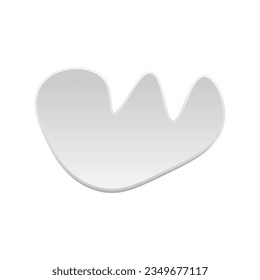 Shape paper cut. Vector illustration.