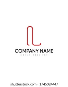 La forma de la plantilla de logotipo L de tipo de imagen de clip, logotipo de vectores para identidad empresarial y de empresa 
