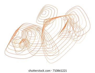 Shape of path lines, abstract geometric background pattern. Vector illustration graphic.