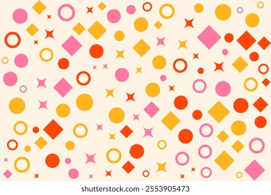 shape pattern background fullcolor template vector