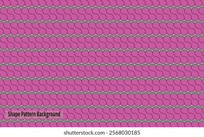 Shape Pattern Background with Red and Green Colour