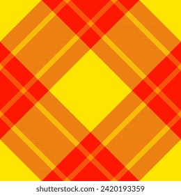 Shape pattern check texture, smooth vector fabric seamless. Up textile tartan background plaid in bright and radioactive colors.