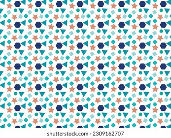 Shape Pattern. Create this pattern using some shapes . seamless pattern for your graphics Design projects