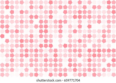 Shape of pentagon, abstract background pattern. Style of mosaic or tile. Vector illustration graphic.