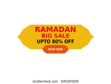 shape ramadan sale illustration for islamic celebration with mosque. muslim decoration modern design.ads pop up banner