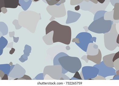 Shape of random rounded shapes, abstract geometric background pattern. Vector illustration graphic.