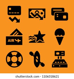 shape, scoop, commercial, stack, shop and purchase icon vector set. Flat vector design with filled icons. Designed for web and software interfaces