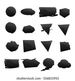 shape set black icons