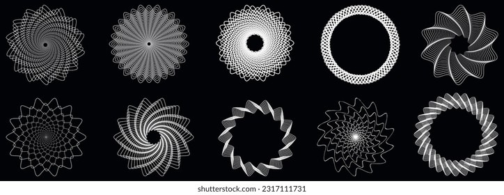 Shape set y2k style for banner. Y2k aesthetic.Shape set y2k style for decoaration.Simple shapes.Shape set y2k style for poster.Trendy 90s.Trendy geometric forms.