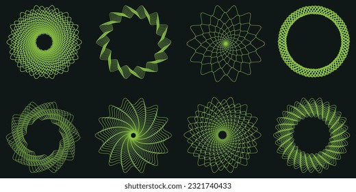 Shape set y2k style for banner. Y2k aesthetic.Shape set y2k style for decoaration.Simple shapes.Shape set y2k style for poster.Trendy 90s.Trendy geometric forms.