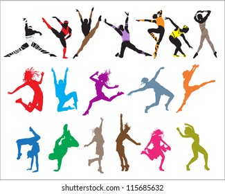 shape (silhouette dancers)