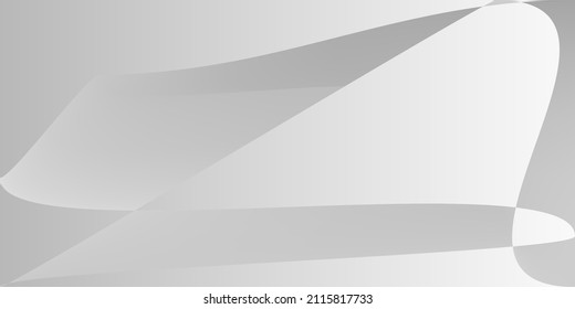 Shape Silver Modern Grey Blurred Background. Layers Futuristic Monochromatic Digital Smooth Surface. Alluminium Technology Dynamic Minimal Illustration. Metallic Fluid Gray Smooth Gradient Mesh.