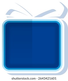 Shape Simple Flat Gift Illustration. Celebration Icon Concept Isolated	