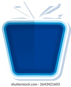 Shape Simple Flat Gift Illustration. Celebration Icon Concept Isolated	