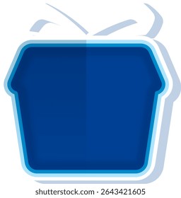 Shape Simple Flat Gift Illustration. Celebration Icon Concept Isolated	