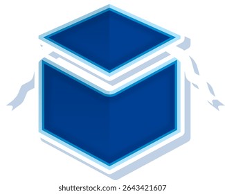 Shape Simple Flat Gift Illustration. Celebration Icon Concept Isolated	