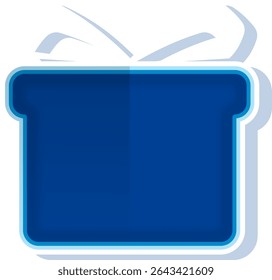 Shape Simple Flat Gift Illustration. Celebration Icon Concept Isolated	
