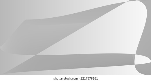 Shape Smooth Fluid Gray Horizontal Lines. Metallic Futuristic Dynamic Technology Trendy Background. Monochromatic Alluminium Grey Silver Illustration. Layers Minimal Modern Digital Gradient Mesh.