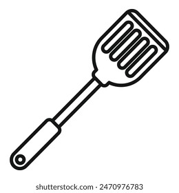 Shape spatula icon outline vector. Domestic equipment. Traditional tool