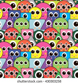shape , square, triangle , circle, face , pattern , vector art