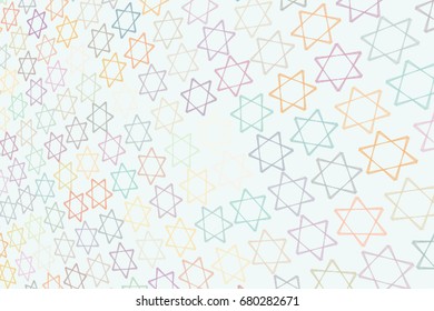 Shape of star, abstract background pattern. Style of mosaic or tile. Vector illustration graphic.